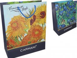  Carmani Torebka prezentowa - V. van Gogh, Irysy, Słoneczniki (CARMANI)