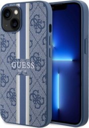  Guess Etui Guess GUHMP14MP4RPSB Apple iPhone 14 Plus niebieski/blue hardcase 4G Printed Stripes MagSafe