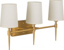 Kinkiet Bigbuy Home Lampa ścienna 58 x 20 x 31,5 cm Tkanina syntetyczna Złoty Metal Nowoczesny