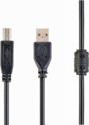 Kabel USB Cablexpert USB-A - USB-B 1.5 m Czarny (CCFB-USB2-AMBM-1.5M)