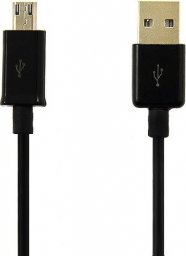 Kabel USB Vega USB-A - microUSB 0.8 m Czarny