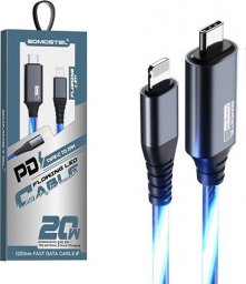Kabel USB Vega USB-C - Lightning 1 m Niebieski (31181)