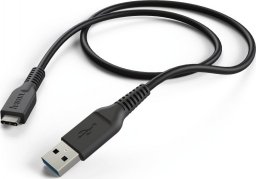 Kabel USB Hama USB-A - USB-C 1 m Czarny (12079610865)