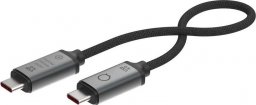 Kabel USB Linq USB-C - USB-C 1 m Czarno-srebrny (KBALIQUSB0001)