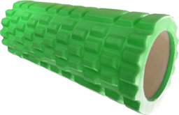  Sportech Wałek do masażu karbowany PVC 33x14cm Zielony (S825815)