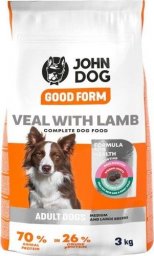 John Dog GOOD FORM Adult wołowina z jagnięciną 3 kg