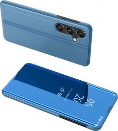  Hurtel Clear View Case etui do Samsung Galaxy A24 4G pokrowiec z klapką niebieskie