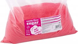  GSG24 Kolorowy cukier do waty cukrowej czerwony o smaku naturalnym 5kg Kolorowy cukier do waty cukrowej czerwony o smaku naturalnym 5kg