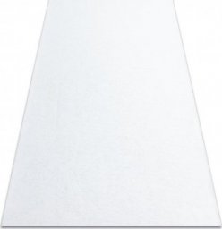 Dywany Łuszczów Dywan antypoślizgowy RUMBA 1950 podgumowany, jednokolorowy biały, 60x200 cm