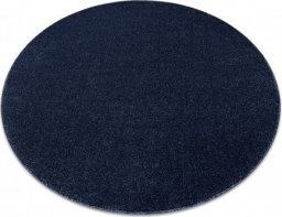  Dywany Łuszczów Dywan SOFTY koło Jednolity, jednokolorowy ciemny niebieski , koło 200 cm