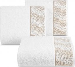  Eurofirany Ręcznik bawełniany z bordiurą BLANCA 70X140 biały