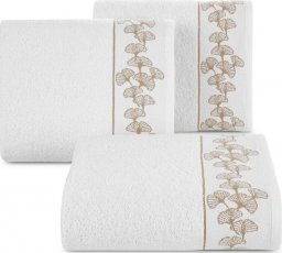  Eurofirany Ręcznik bawełniany z bordiurą BLANCA biały