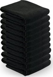  Activeshop Ręcznik z microfibry 73 x 40 cm 10 szt. czarny