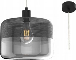 Lampa wisząca KRIS Lampa wisząca zwis Krislamp Safira 1x40W E27 półprzezroczysta / czarna / brąz KR 365-1L