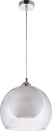 Lampa wisząca KRIS Krislamp Loko KR 399-1L lampa wisząca zwis 1x40W E27 transparentna/chrom