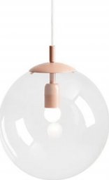 Lampa wisząca Aldex Pastelowa wisząca lampa Globe 562G11 kula szkło różowa