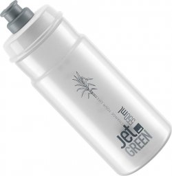 Elite Bidon Elite JET Green, mleczny, szare logo, 550 ml