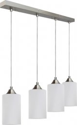 Lampa wisząca Topeshop Bosco Mix Lampa Wisząca 4xE27 Max.60W Satyna/Transparentny/Biały