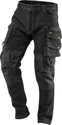  Neo Spodnie robocze (Spodnie robocze DENIM, czarne, rozmiar XXXL)