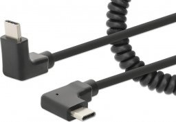 Kabel USB Manhattan USB-C - USB-C Czarny (356213)