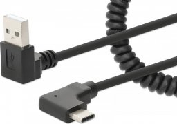 Kabel USB Manhattan USB-A - USB-C Czarny (356220)
