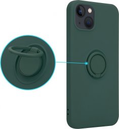  OEM Etui Silicon Ring do Samsung S22 zielony