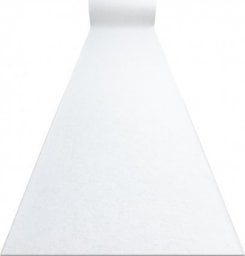  Dywany Łuszczów Chodnik RUMBA 1950 Ślub, wesele podgumowany, jednokolorowy biały 60cm, 60x1000 cm