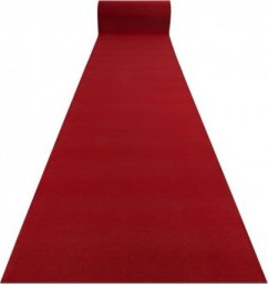  Dywany Łuszczów Chodnik RUMBA 1974 Ślub, wesele podgumowany, jednokolorowy bordo, czerwony 100cm, 100x300 cm