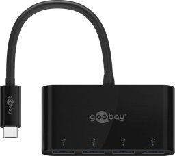 HUB USB Goobay Goobay 61073 huby i koncentratory USB Type-C 5000 Mbit/s Czarny