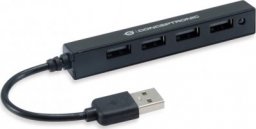 HUB USB Conceptronic CONCEPTRONIC USB-Hub 4-Port 2.0  ->4x2.0       o.Netzteil sw
