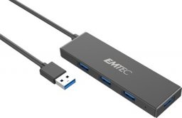 HUB USB Emtec EMTEC Hub Ultra Slim USB3.1 4-Port T620A Type-A