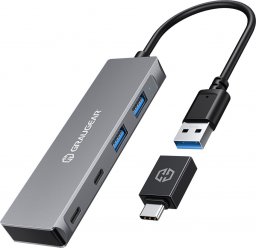 HUB USB Graugear GRAUGEAR USB-HUB 4x USB 3.0, 2x Type-C und 2x Type-A retail