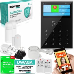  Heckermann Alarm GSM Heckermann Guardian VI Tuya BOX + 1xPIR