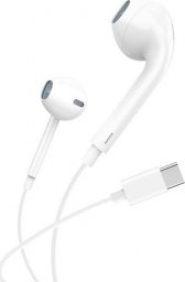 Słuchawki Foneng Słuchawki douszne, przewodowe Foneng T15, USB-C, 1.2m (białe)