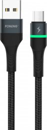 Kabel USB Foneng USB-A - microUSB 1 m Czarny (X79 Micro)