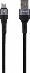 Kabel USB Foneng USB-A - Lightning 1 m Czarny (X79 iPhone)