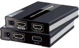 Techly Techly 104790 KVM Extender HDMI+USB po skrętce Cat6, do 60m, 1080p 60Hz