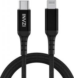 Kabel USB INVZI USB-C - Lightning 2 m Czarny (CTL2M)
