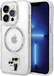  Karl Lagerfeld Etui Karl Lagerfeld KLHMP13LHNKCIT Apple iPhone 13 Pro hardcase transparent Iconic Karl&Choupette Magsafe
