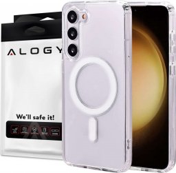  Alogy Alogy Etui pancerne do MagSafe Ring Mag Case do ładowarek Qi do Samsung Galaxy S23+ Plus