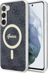  Guess Etui Guess GUHMS23SH4STK Samsung Galaxy S23 czarny/black hardcase 4G MagSafe