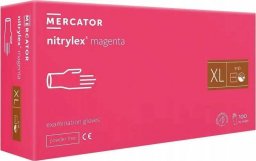  Mercator Medical RĘKAWICE NITRYLOWE 100 SZT. 10-XL NITRYLEX MAGENTA