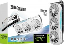 Karta graficzna Zotac Gaming GeForce RTX 4070 Ti Trinity OC White 12GB GDDR6X (ZT-D40710Q-10P)
