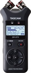 Rejestrator Tascam Tascam DR-07X - Przenośny rejestrator cyfrowy z interfejsem USB, zapis na karcie pamięci microSD