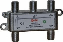  CORAB Rozgałęźnik sygnału splitter 5-2400Mhz 4 wyjścia power pass CORAB