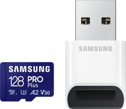 Karta Samsung PRO Plus SDXC 128 GB U3 A2 V30 (MB-MD128SB/WW)
