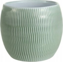  Cermax Osłonka ceramiczna na doniczkę zielona 13 x 11,5 cm