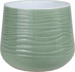  Cermax Osłonka ceramiczna na doniczkę zielona 15 x 11,5 cm