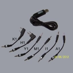 Kabel USB HamRadioShop Uniwersalny kabel USB 6 w 1 do programowania radiotelefonów z 6 wtykami