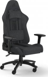 Fotel Corsair gamingowy TC100 Relaxed materiałowy Szary/Czarny